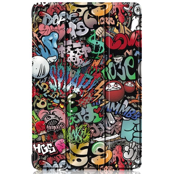 Калъфи за Samsung Galaxy Tab S9, Smartcase Hybrid Pen Slot, graffiti