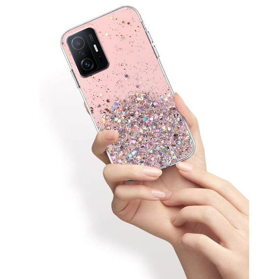 Калъфи за Xiaomi 11T / 11T Pro, Glittery, розов