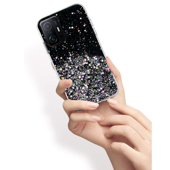 Калъфи за Xiaomi 11T / 11T Pro, Glittery, черен