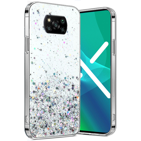 Калъфи за Xiaomi POCO X3 / X3 NFC, Glittery, прозрачен