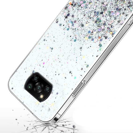 Калъфи за Xiaomi POCO X3 / X3 NFC, Glittery, прозрачен