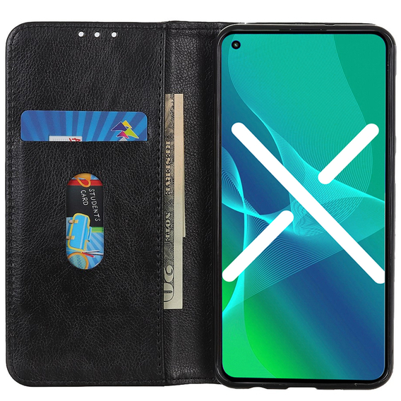 Калъфи за Xiaomi Poco X3 NFC / Poco X3 PRO, Wallet Litchi Leather, черен