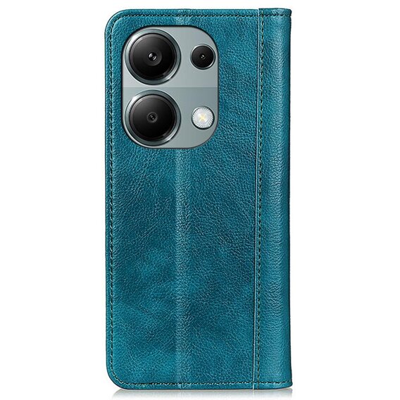 Калъфи за Xiaomi Redmi Note 13 Pro 4G, Wallet Litchi Leather, зелен