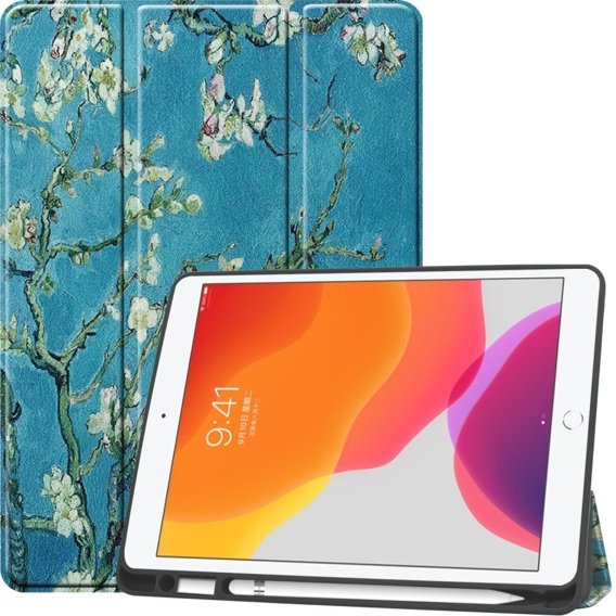 Калъфи за iPad 7/8/9 10.2 2019/2020/2021, Smartcase Pen Slot, cherry blossom