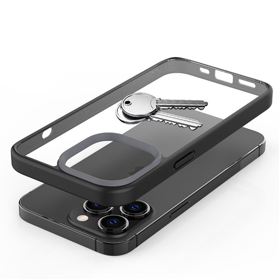 Калъфи за iPhone 13 Pro Max, ERBORD Hybrid Case, черен