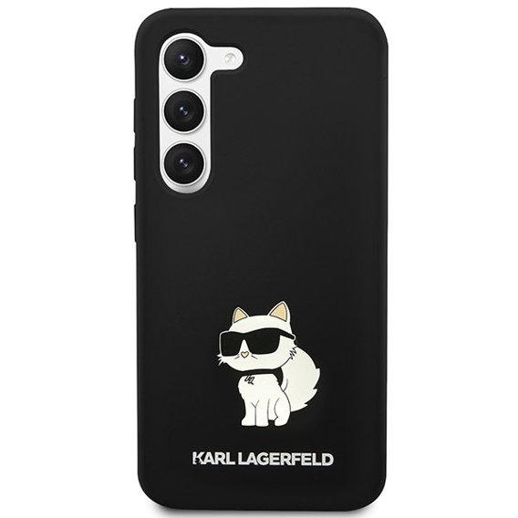 Калъфи Karl Lagerfeld за Samsung Galaxy S23+ Plus, Silicone Choupette, черен