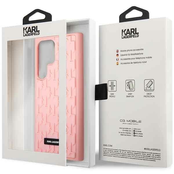 Калъфи Karl Lagerfeld за Samsung Galaxy S23 Ultra, Saffiano Mono Metal, розов