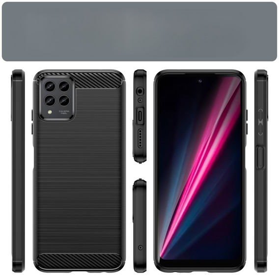 Калъфът за T Phone Pro 5G, Carbon, черен