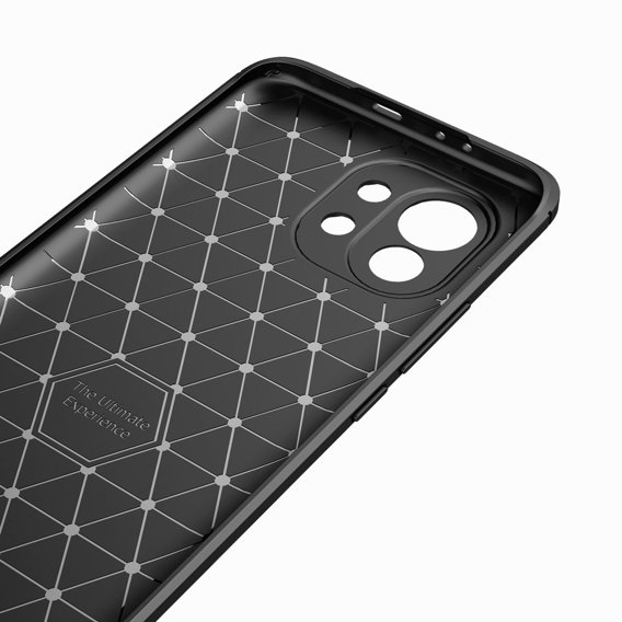 Калъфът за Xiaomi Mi 11, Carbon, черен