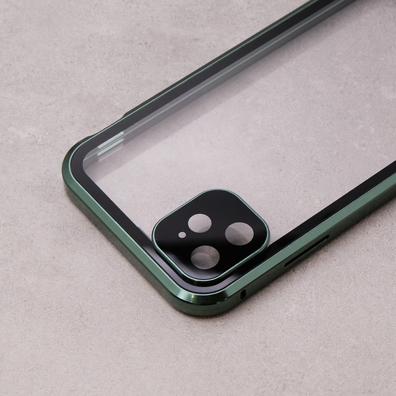 Калъфът за iPhone 11, Magnetic Dual Glass, зелен