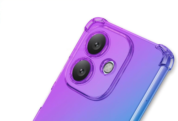 Калъфът Gradient Dropproof за Oppo A40 / Oppo A40m, Лилаво / синьо