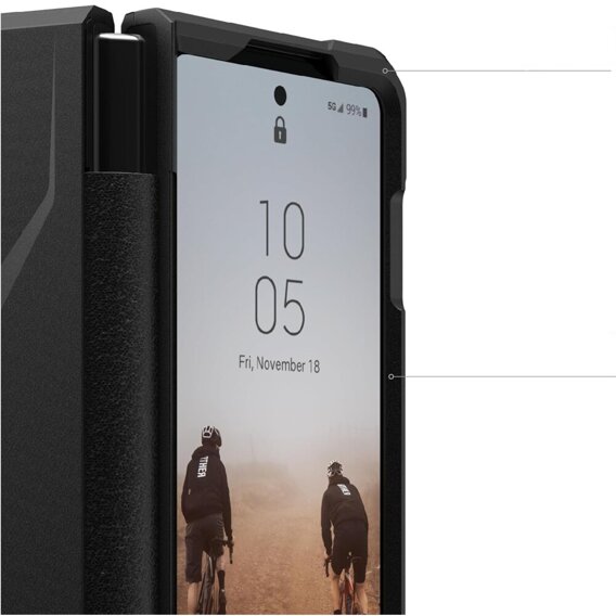 Калъфът Urban Armor Gear за Samsung Galaxy Z Fold 5 5G, Civilian, черен