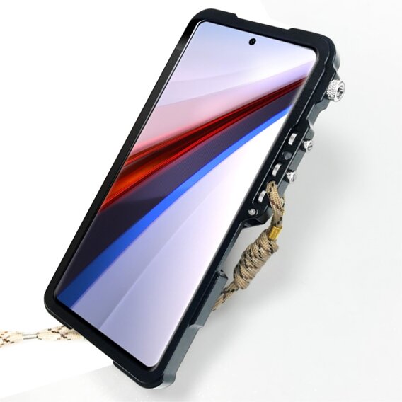 Калъф за Infinix Note 40 Pro, Aluminium Alloy Bumper, черен