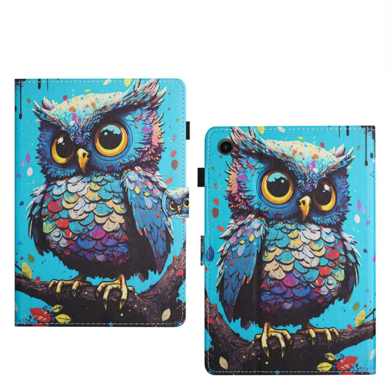 Калъф за Lenovo Tab M10 10.1 Gen 3, с капак, owl