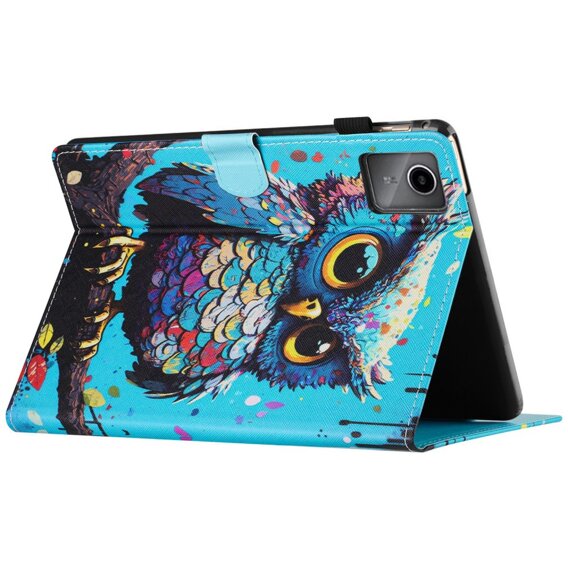 Калъф за Lenovo Tab M11, с капак, owl