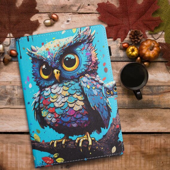 Калъф за Lenovo Tab M11, с капак, owl