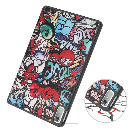 Калъф за Lenovo Tab P11 Gen 2 TB350FU TB350XU 11.5", Smartcase, graffiti