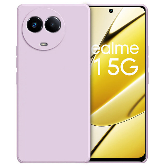 Калъф за Realme 11 5G, Silicone Lite, лилав