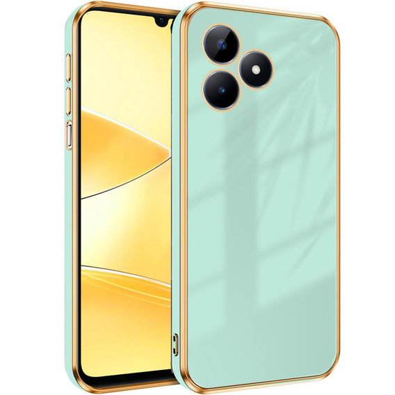 Калъф за Realme C51, Glamour CamShield, ментов