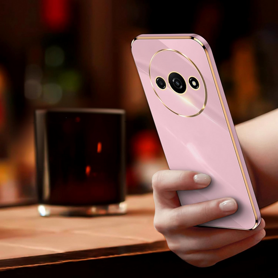 Калъф за Xiaomi Redmi A3, Glamour CamShield, лилав