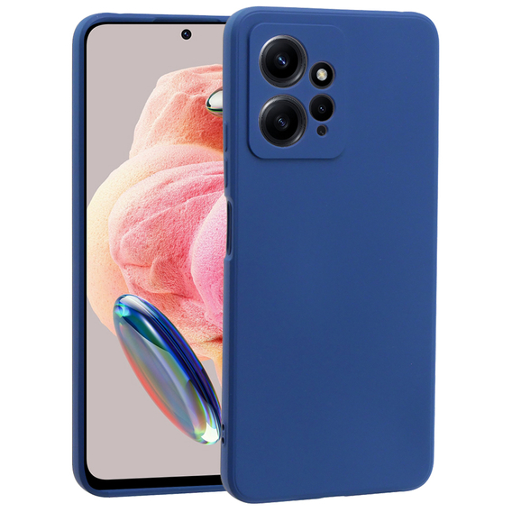 Калъф за Xiaomi Redmi Note 12 4G, Silicone Lite, тъмносин