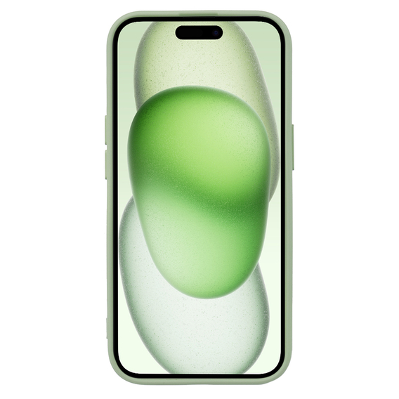 Калъф за iPhone 15 Plus, Silicone Lite, зелен