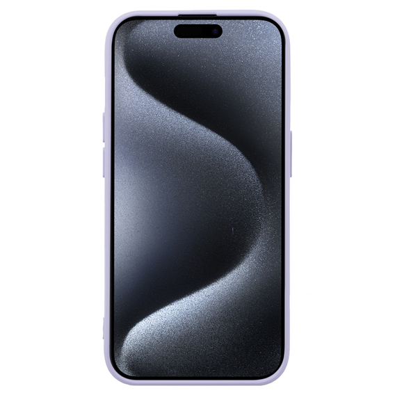 Калъф за iPhone 15 Pro Max, Silicone Lite, лилав