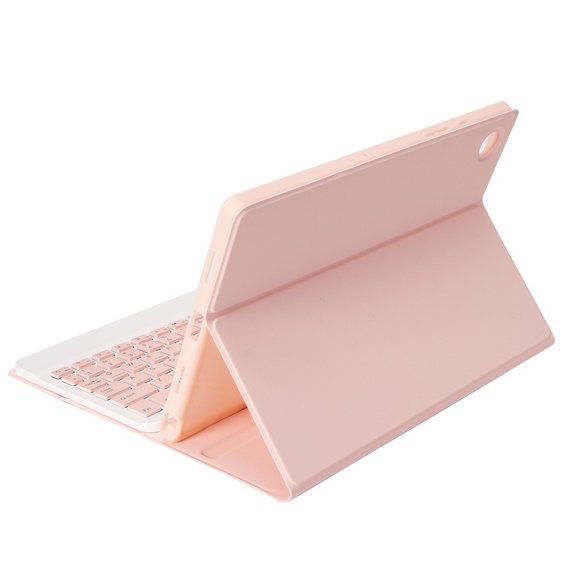 Калъф + клавиатура Samsung Galaxy Tab S6 Lite P610/P615 / S6 Lite 2022 10.4, Pen Slot, розов rose gold