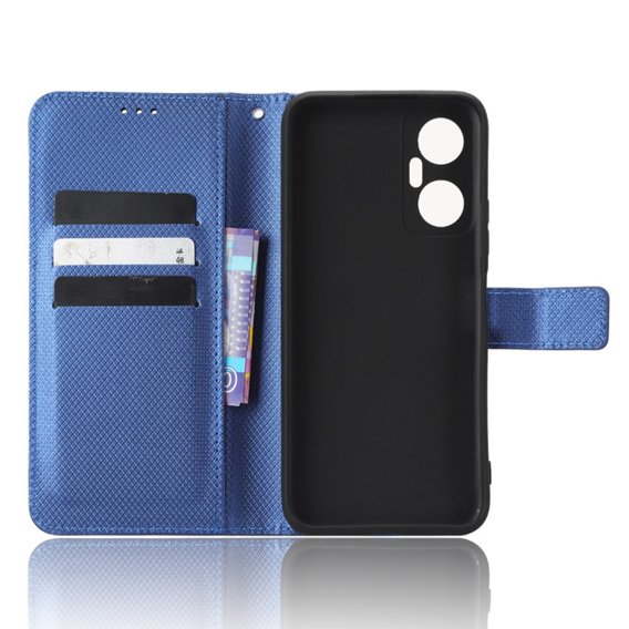 Калъф с капак за Infinix Hot 20 5G, Wallet Smart Magnet Case, син