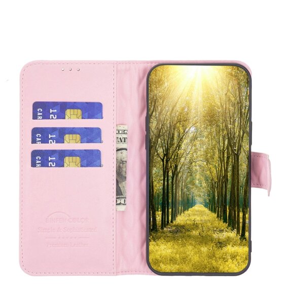 Калъф с капак за Infinix Hot 40i, Wallet, BINFEN COLOR, розов