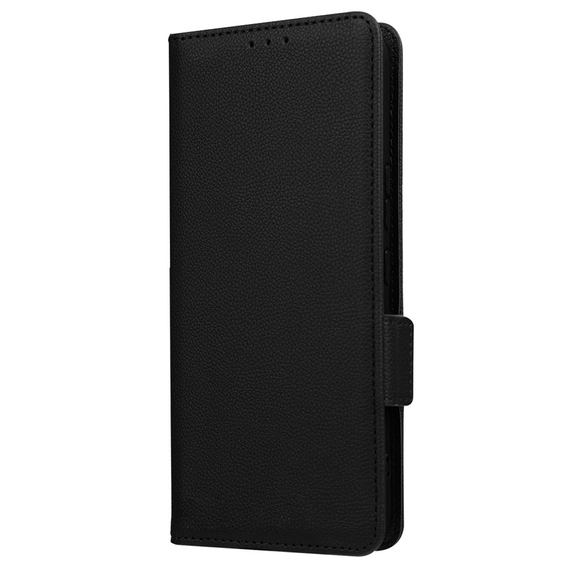 Калъф с капак за Nokia X30 5G, Wallet Litchi Magnet Case, черен