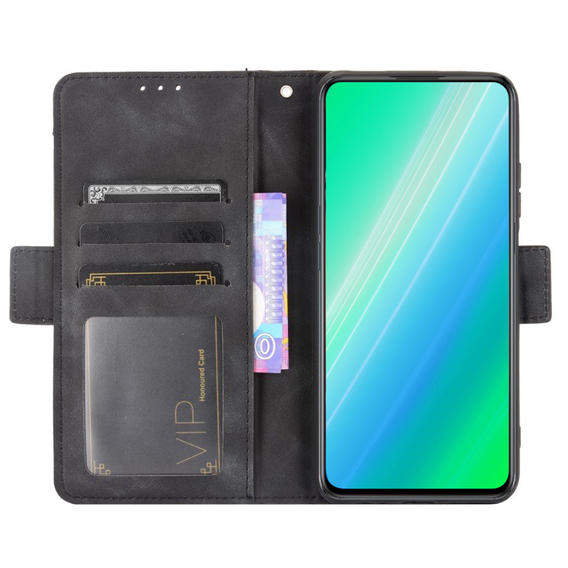 Калъф с капак за Oppo A98 5G, Card Slot, черен