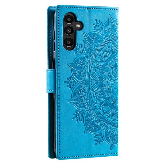 Калъф с капак за Samsung Galaxy A05s 4G, Mandala, син