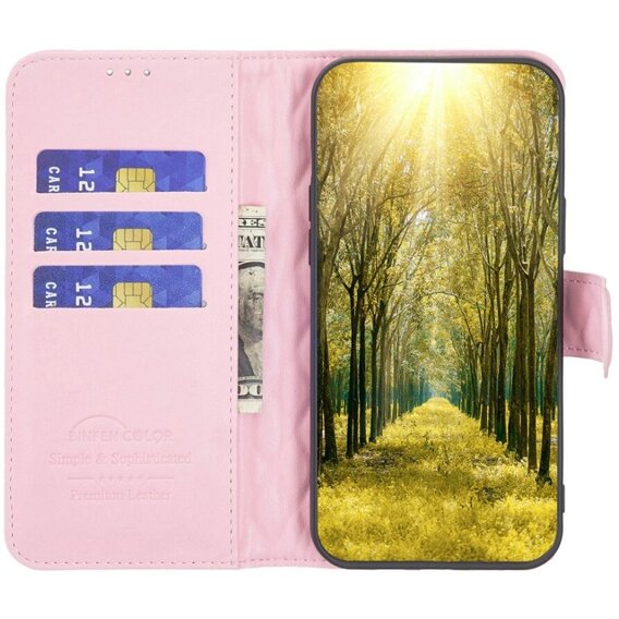 Калъф с капак за Samsung Galaxy A05s, Wallet, BINFEN COLOR, розов