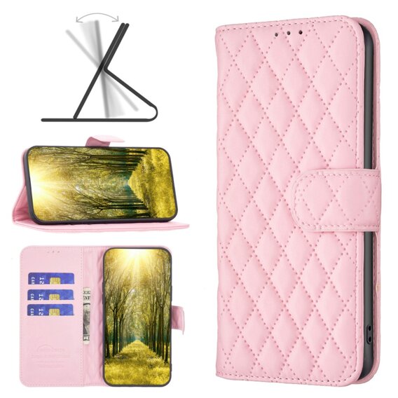 Калъф с капак за Samsung Galaxy A05s, Wallet, BINFEN COLOR, розов