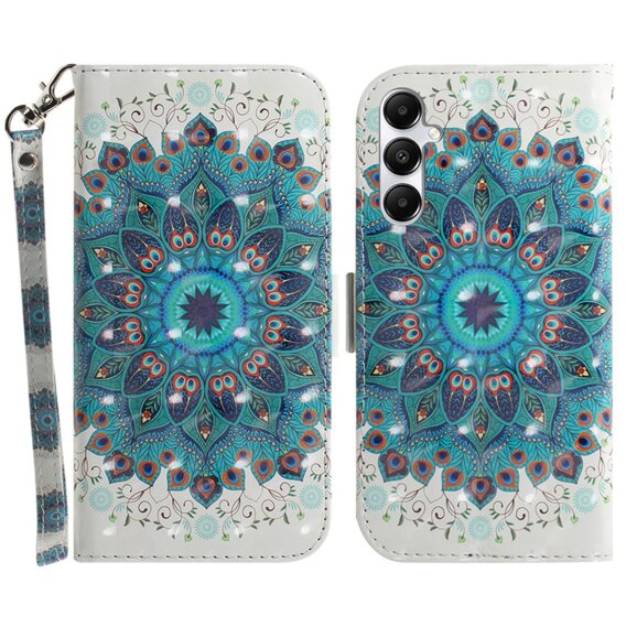 Калъф с капак за Samsung Galaxy A05s, Wallet, Mandala Flower