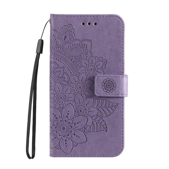 Калъф с капак за Samsung Galaxy A13 4G, Mandala Flower, лилав