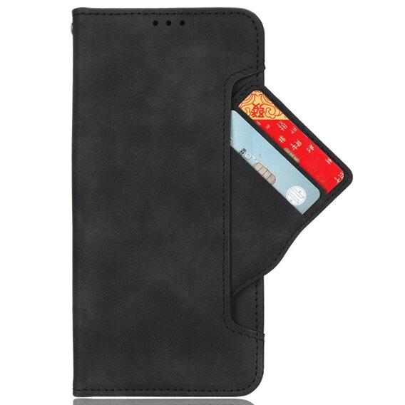 Калъф с капак за Samsung Galaxy A16, Card Slot, черен