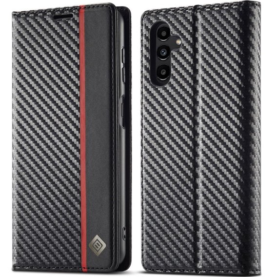 Калъф с капак за Samsung Galaxy A34 5G, Carbon LC.IMEEKE, черен