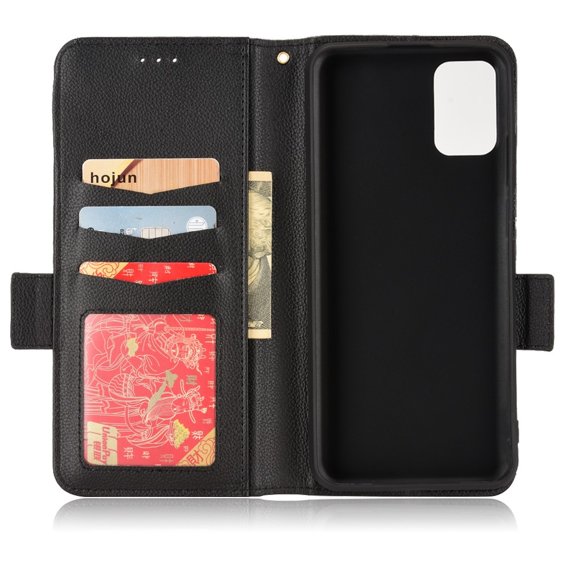 Калъф с капак за Ulefone Note 12P, Wallet Litchi Magnet, черен