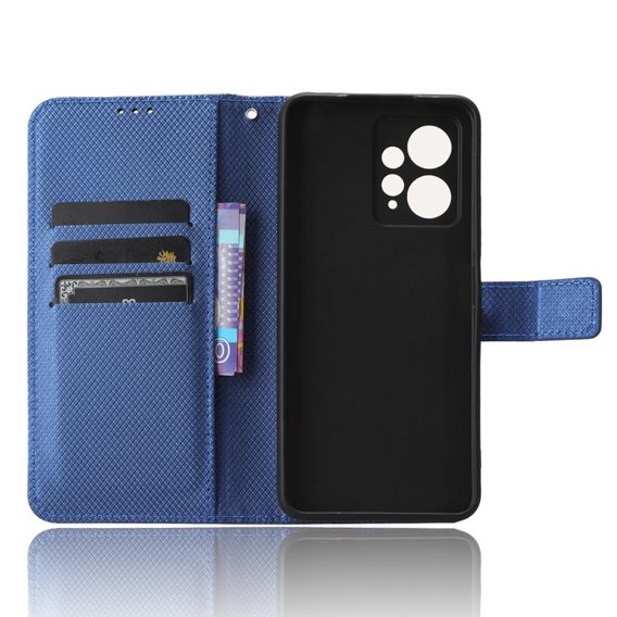 Калъф с капак за Xiaomi Redmi Note 12 4G, Wallet Smart Magnet, син