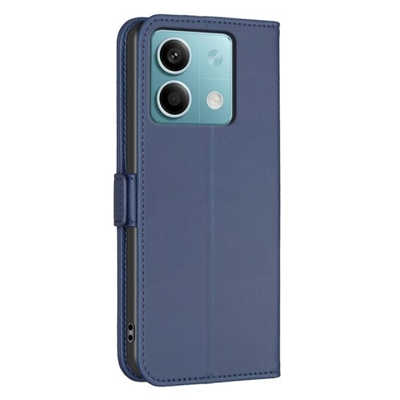 Калъф с капак за Xiaomi Redmi Note 13 5G, BINFEN Wallet, син