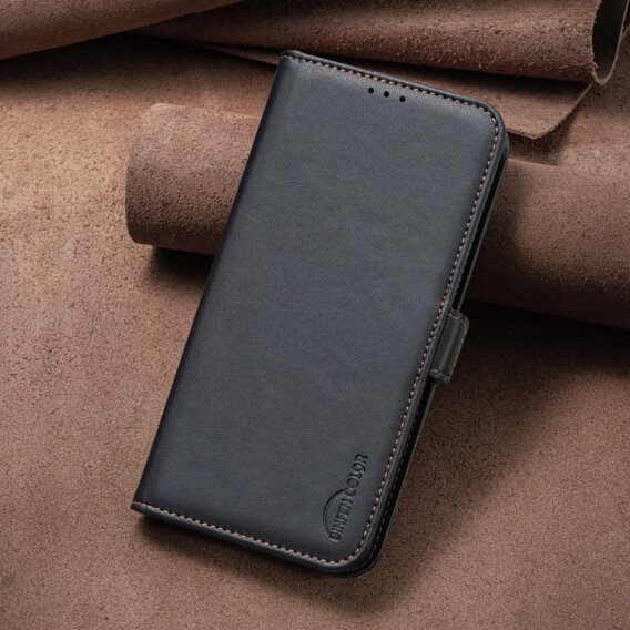 Калъф с капак за Xiaomi Redmi Note 13 5G, BINFEN Wallet, черен