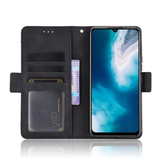 Калъф с капак за vivo V20 SE / vivo Y70 2020, Card Slot, черен