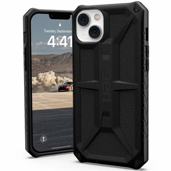 Калъф Urban Armor Gear за iPhone 14 Plus, Monarch, черен