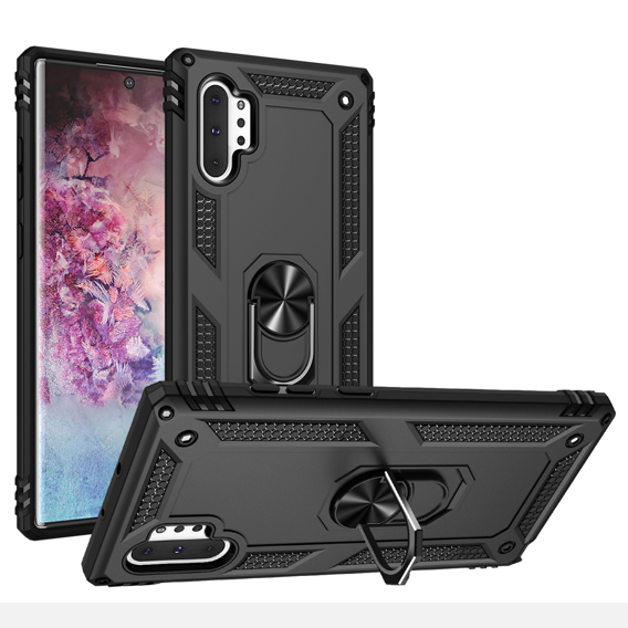 брониран калъф за Samsung Galaxy Note 10+ Plus, Nox Case Ring, черен