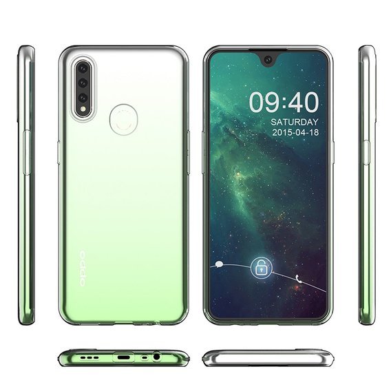 тънък калъф за Oppo A31 2020, Slim, прозрачен