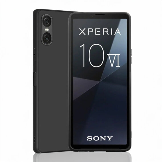 тънък калъф за Sony Xperia 10 VI, Slim, черен