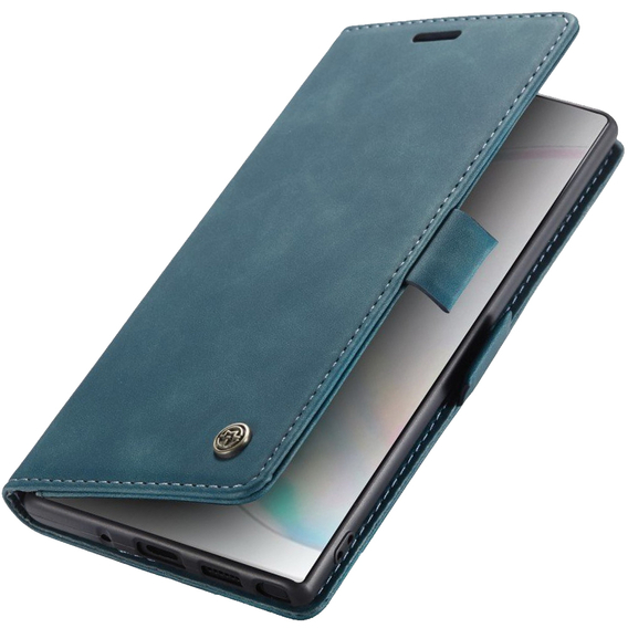 CASEME калъф за Samsung Galaxy Note 10 Plus/5G, Leather Wallet Case, зелен