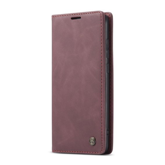 CASEME калъф за Xiaomi Redmi Note 8 Pro, Leather Wallet Case, червен